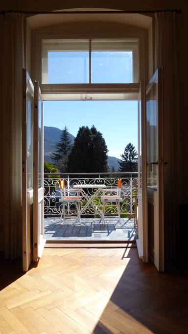 Blick auf den Balkon