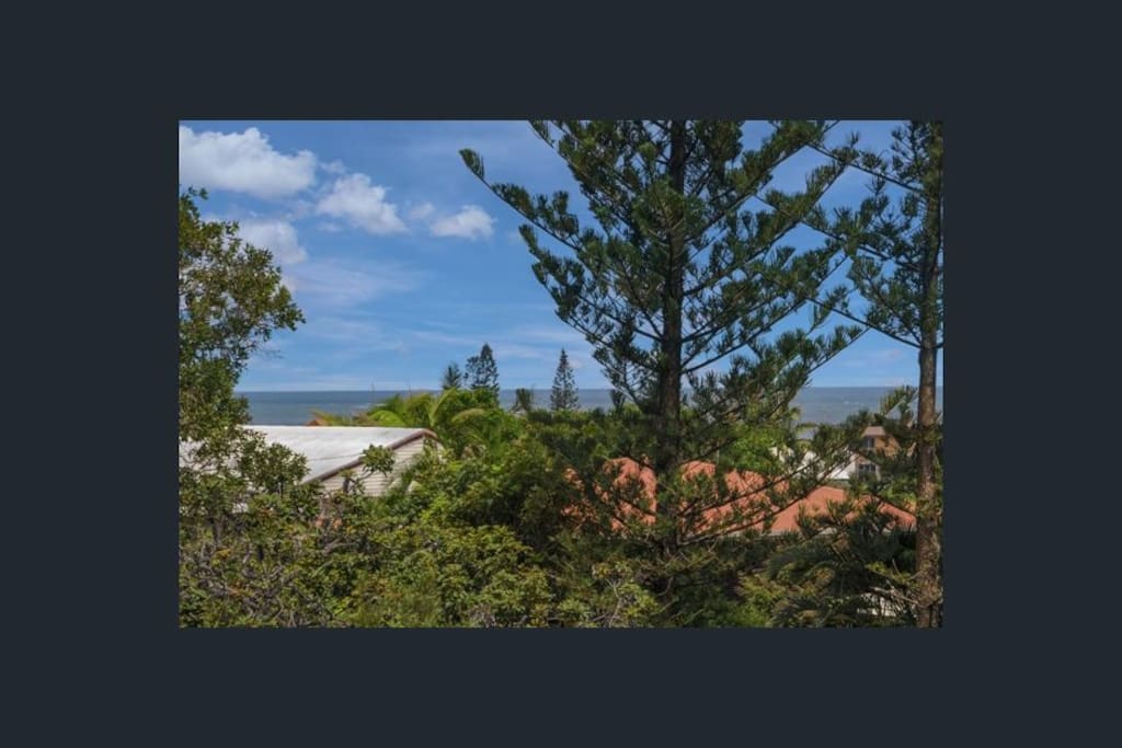 Shelly Beach... view from the upstairs deck