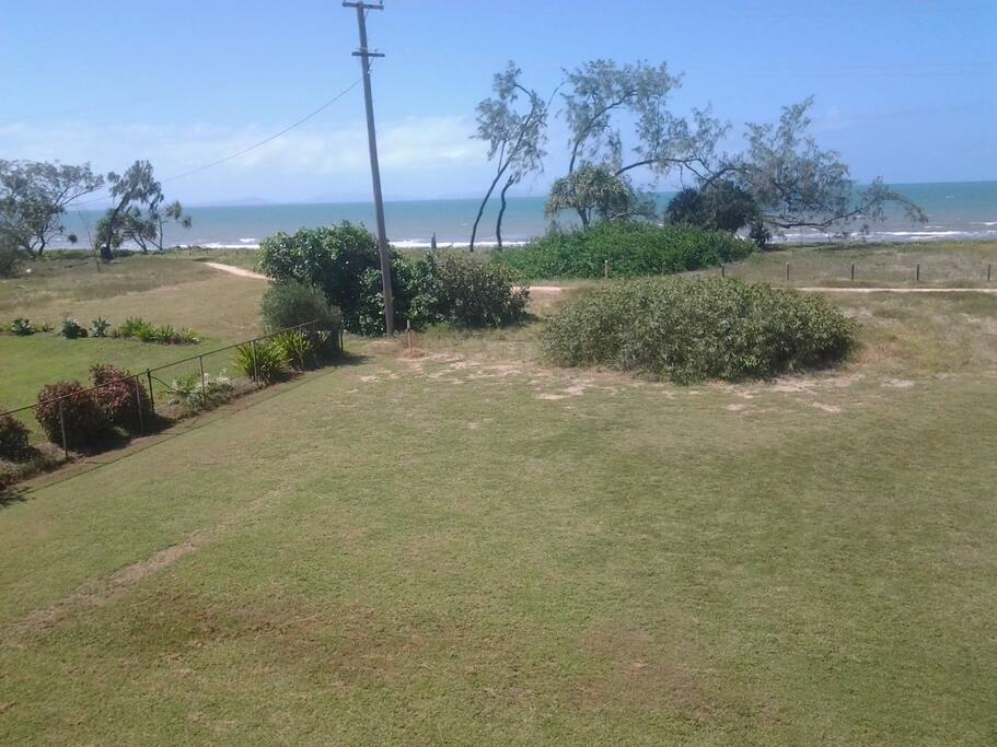 The view from the balcony.