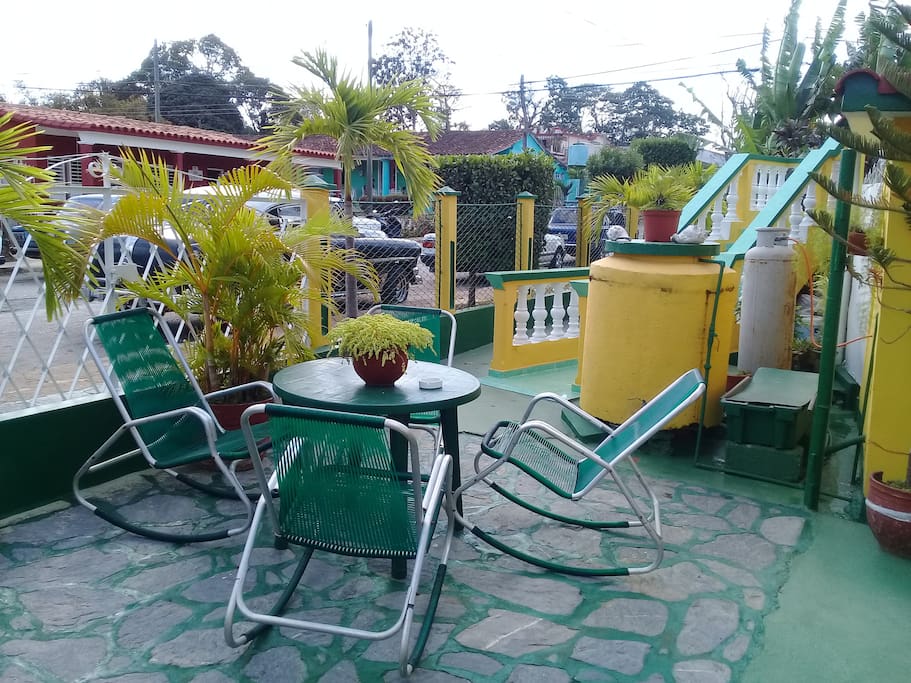 Terraza independiente para los clientes