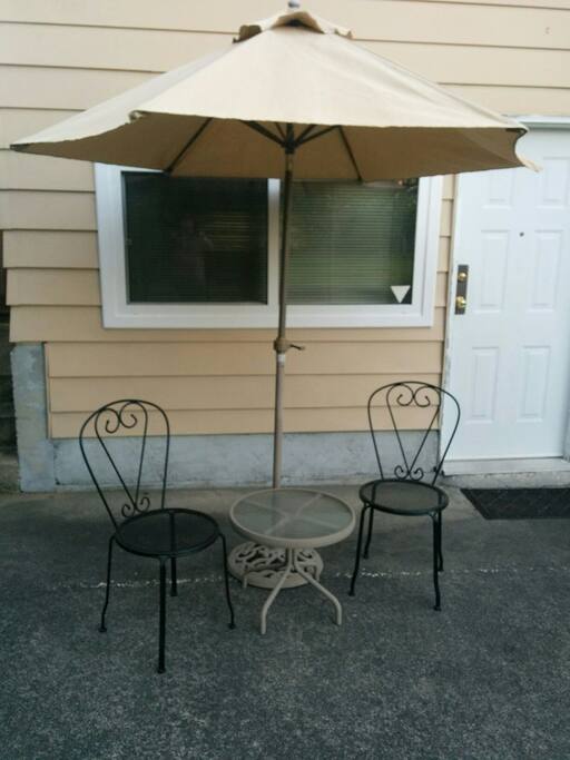 sitting area outside