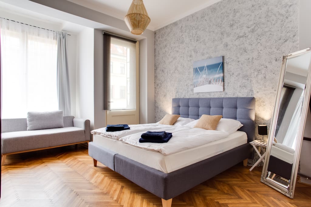 We have 3 separate bedrooms for your comfortable stay.