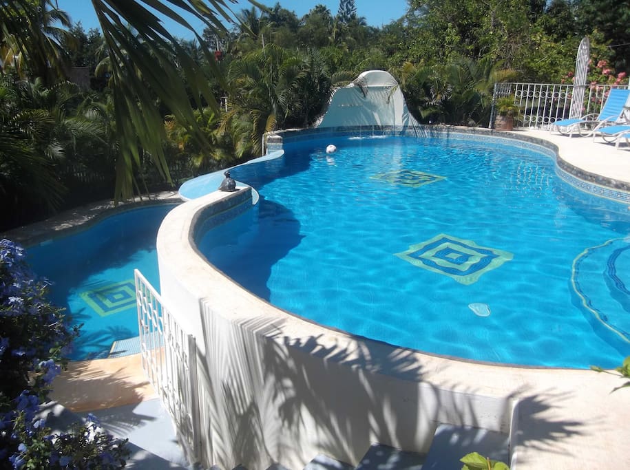 2 tier designer pool for guests