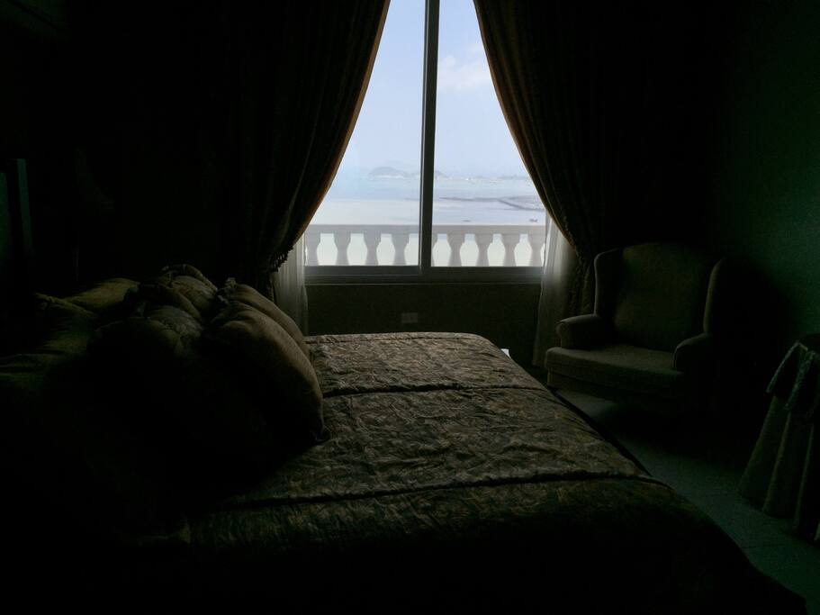 Bedroom view of Panama Canal