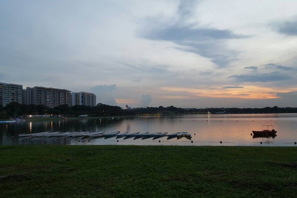 lovely 4.5km walking track around the reservoir right next to the condo