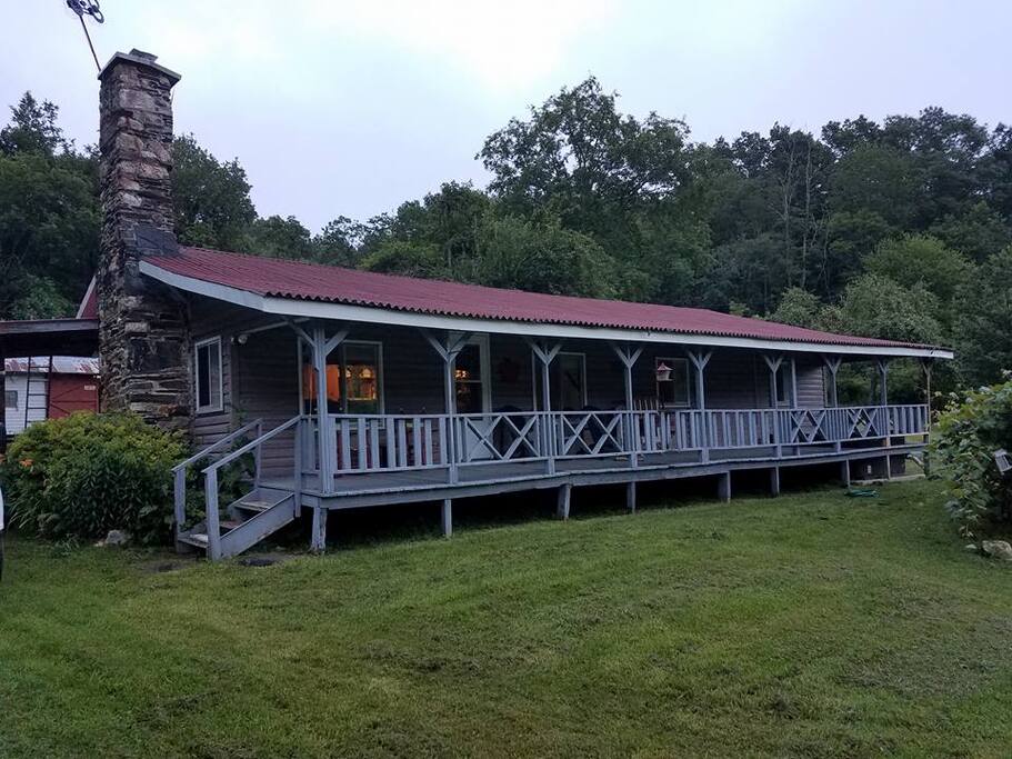 front of cabin