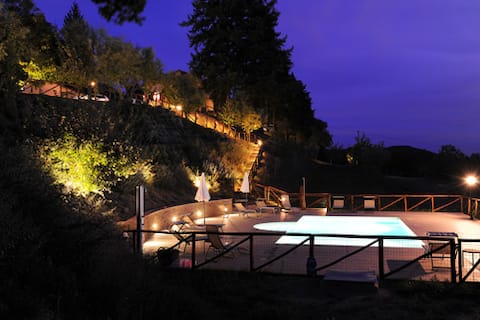 Quiet & panoramic tuscan Villa Casale 36 Cortona