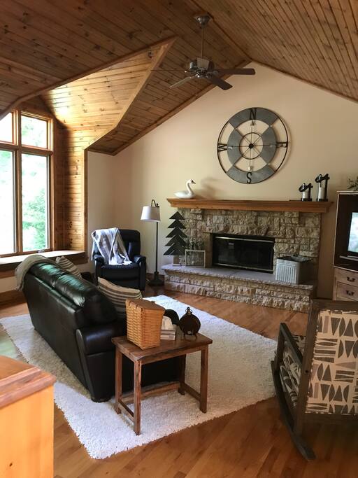 living room with TV