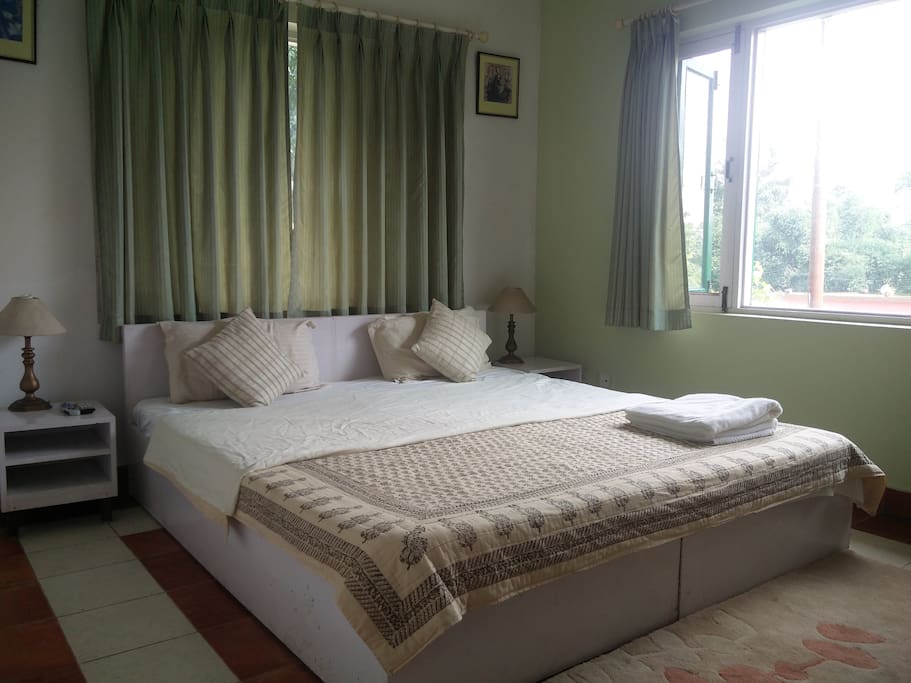 Interiors of Nargis suite on the ground floor of the cottage