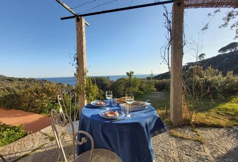 Casa Elbana sea view of Seccheto