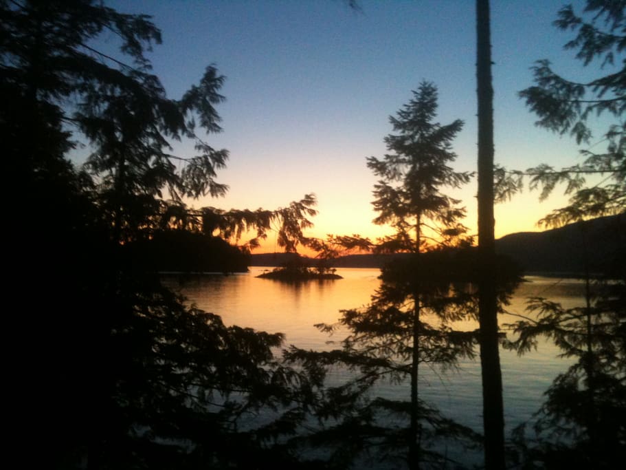 Breathtaking Sunsets from the covered deck.