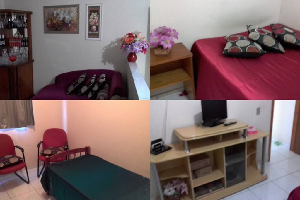 Sala de estar e segundo quarto anfitrião