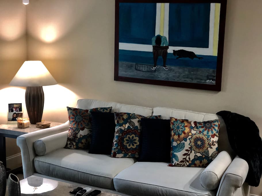 Living room view from stairway