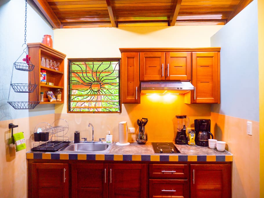 Fully outfitted kitchen to prepare your own meals and save $$