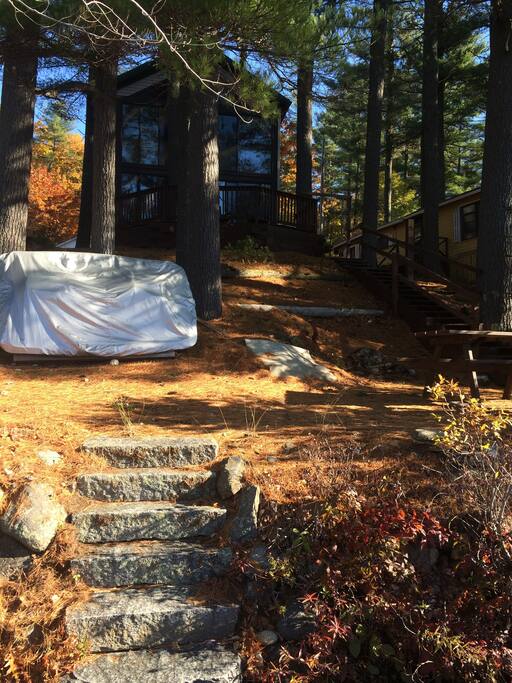 View of the house standing on the dock