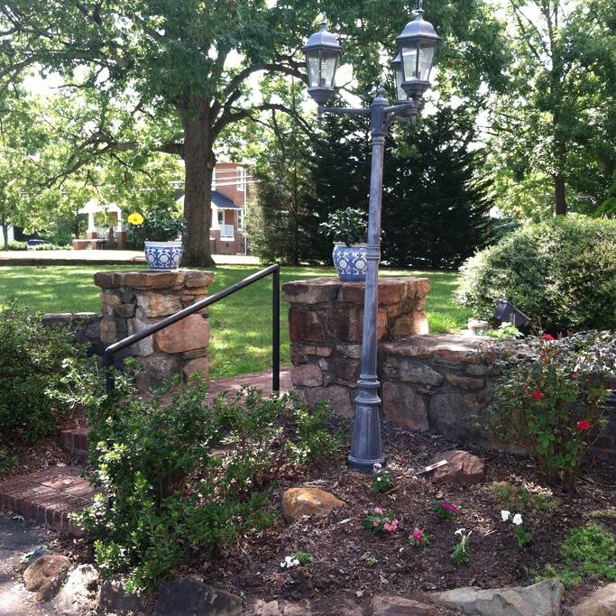 From the quaint entry steps...