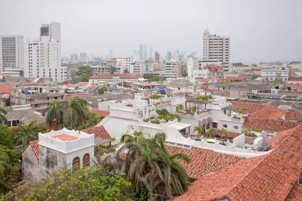 This is one of the views of the old city from the apartment.