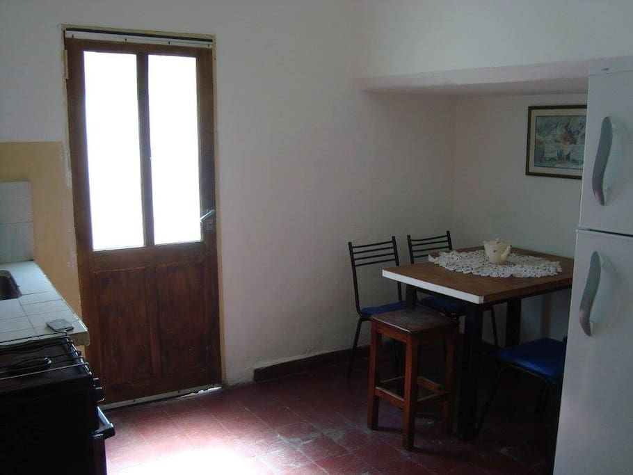 Cocina comedor con gas natural