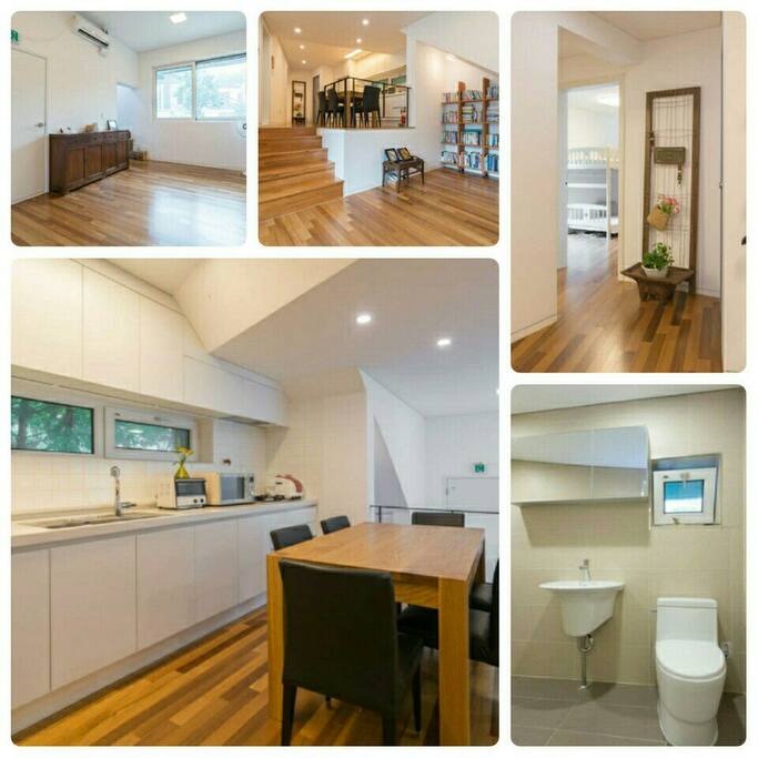 you can see the dinning room and spaces in this house.