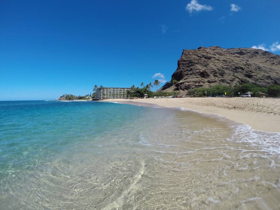 Makaha Shores from the beach