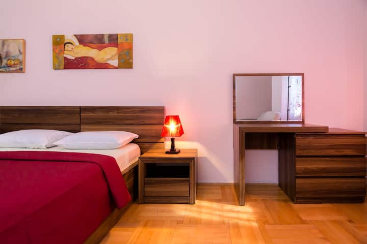 Three-bedroom apartment with a rental in the city center
