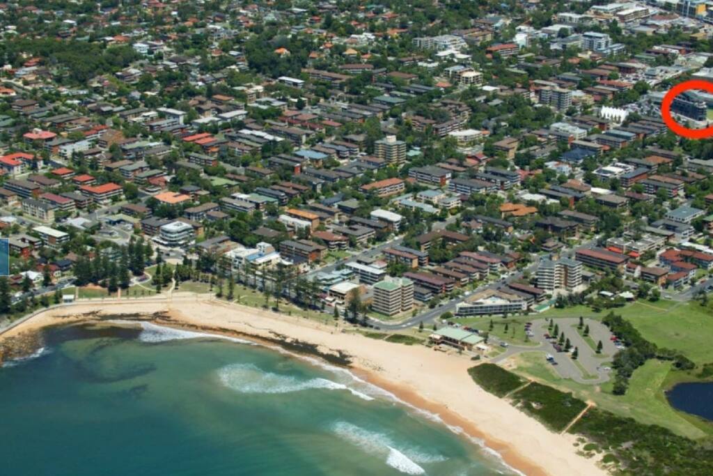 So close to the main shops and the beach