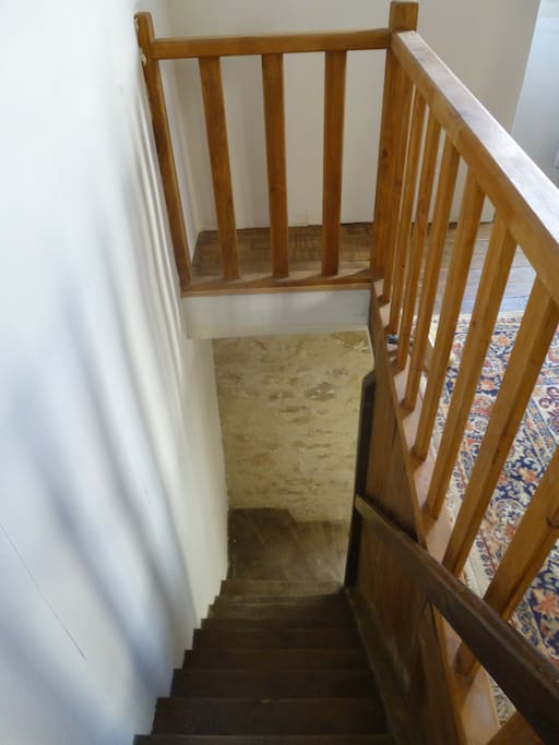 stairs down to kitchen ( quite steep )