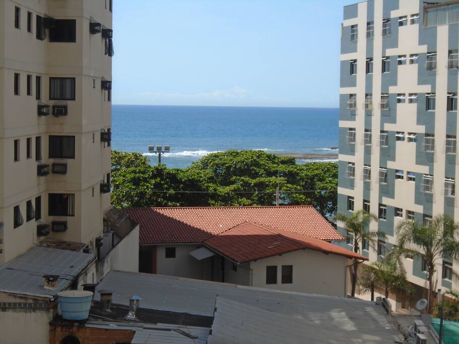Vista da sala e dos quartos.