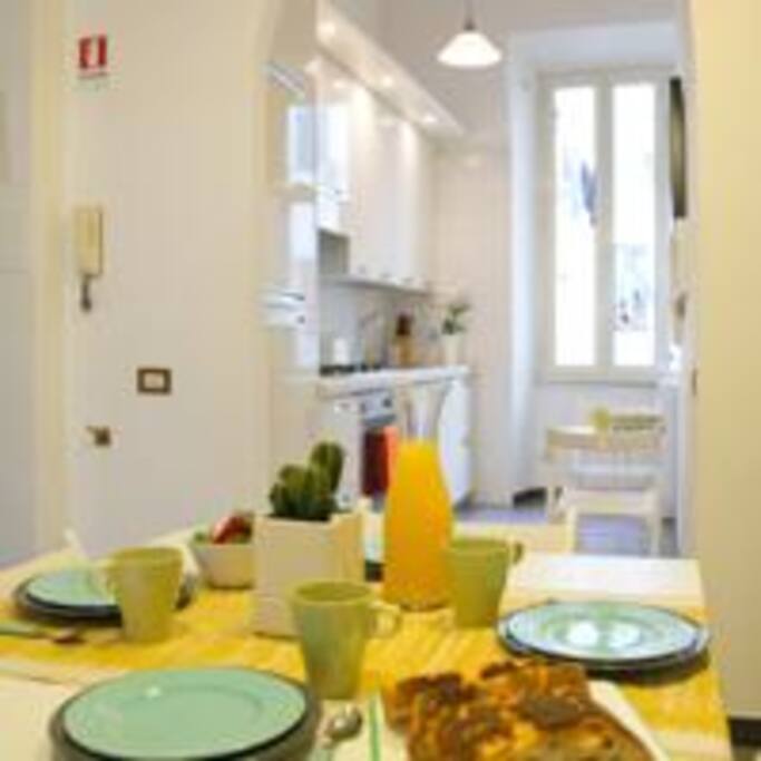 Il soggiorno e la Cucina