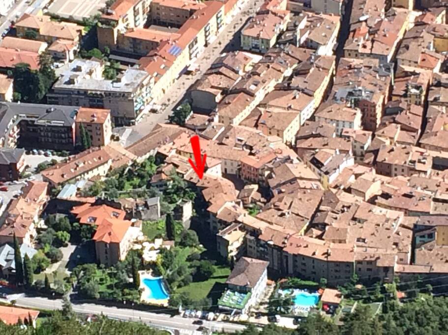 View from Bastione, up the Rocchetta mountain.
