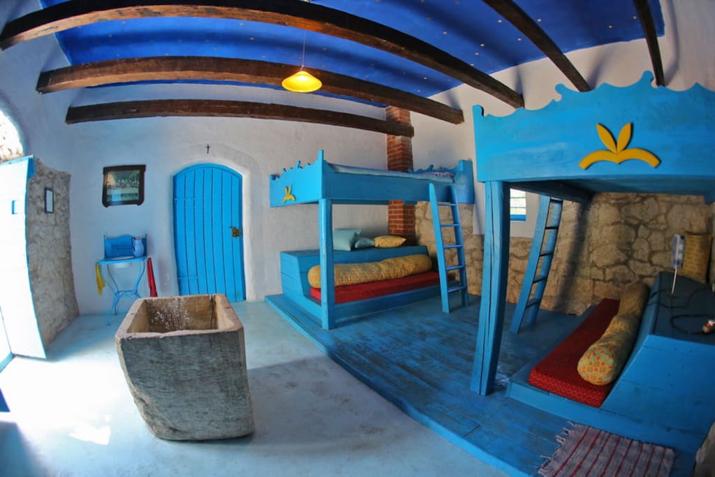 bedroom with double bunk beds