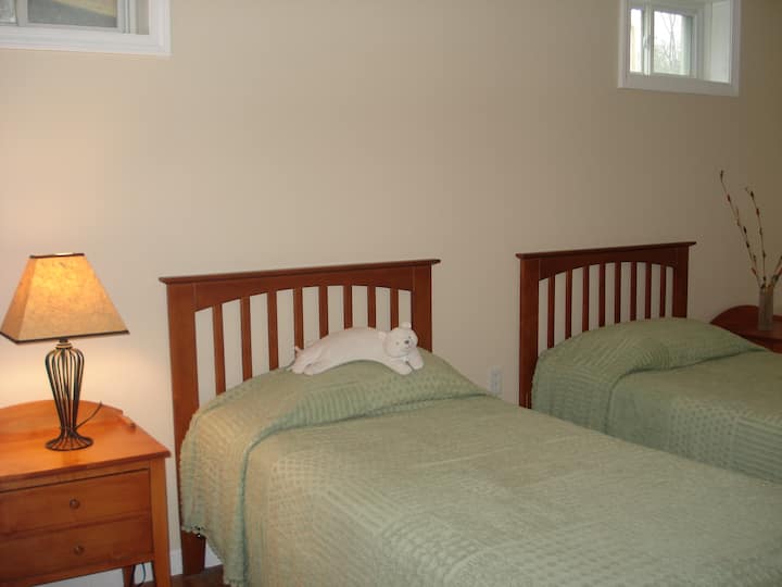 下层， 2张双床客房