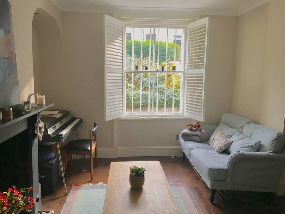 Our stylish living space is relaxing and comfy.