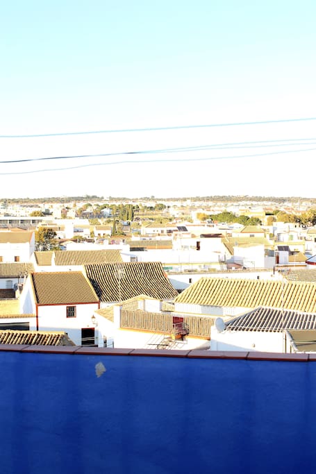 Desde la azotea se divisa todo el pueblo.