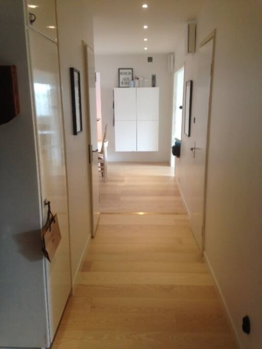 Welcoming light hallway