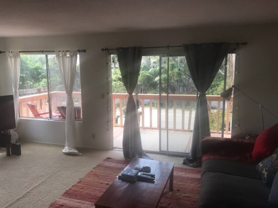 More Living Room and front deck.