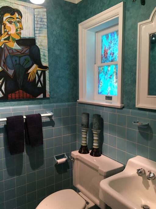 The downstairs bathroom