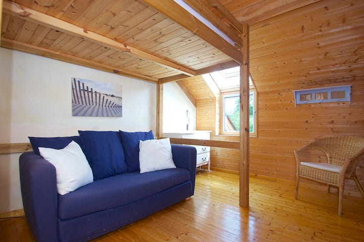 Chambre 2- lit mezzanine double 140 et canapé lit double 140