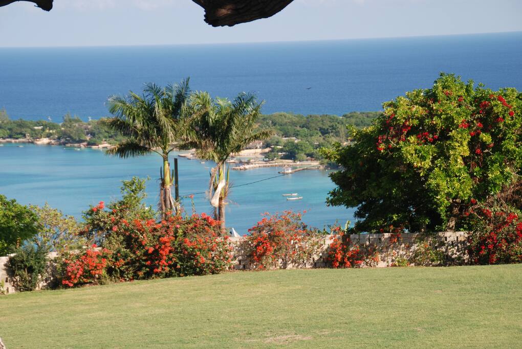 The beautiful view of Discovery Bay from the back of the house