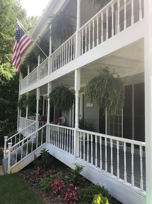 Side view of front of house