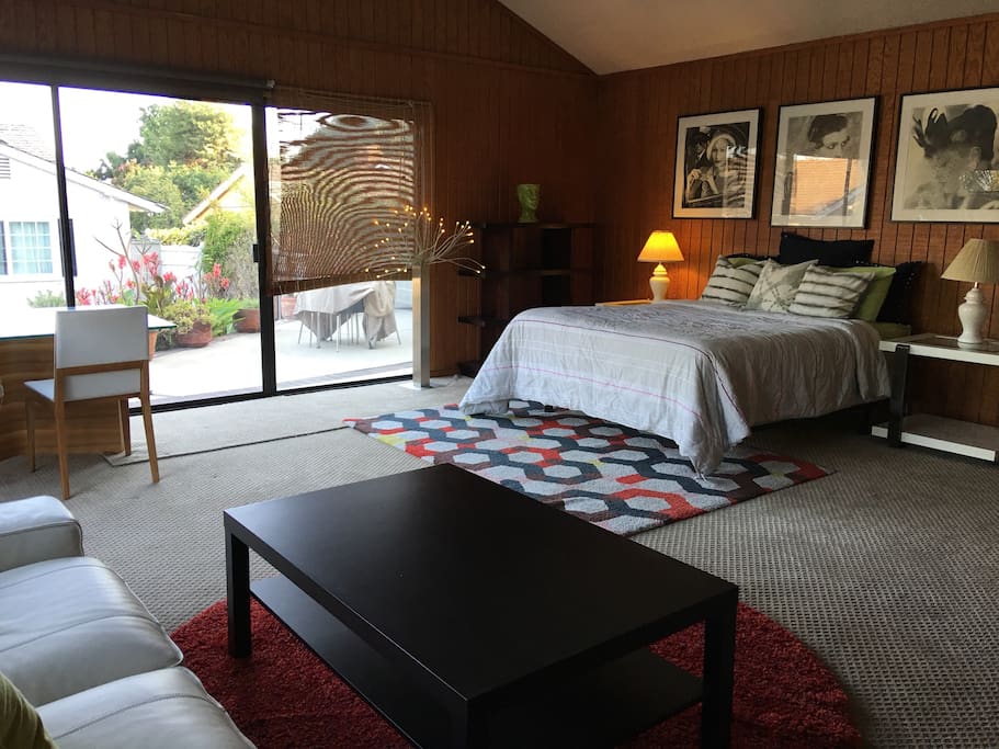 Large room with high ceilings
