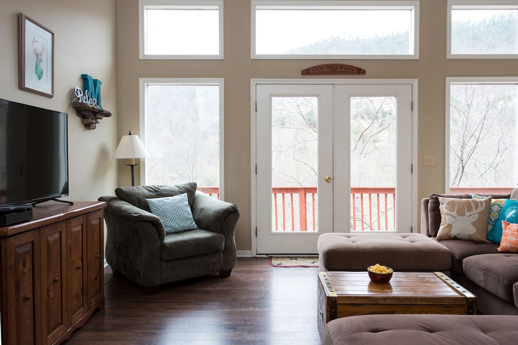 Tons of natural light into the main living room
