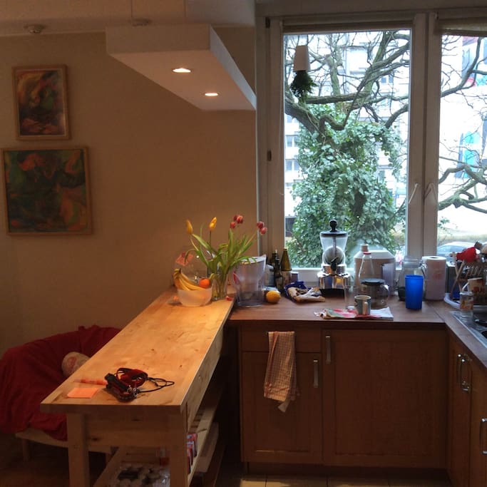 Sunny kitchen