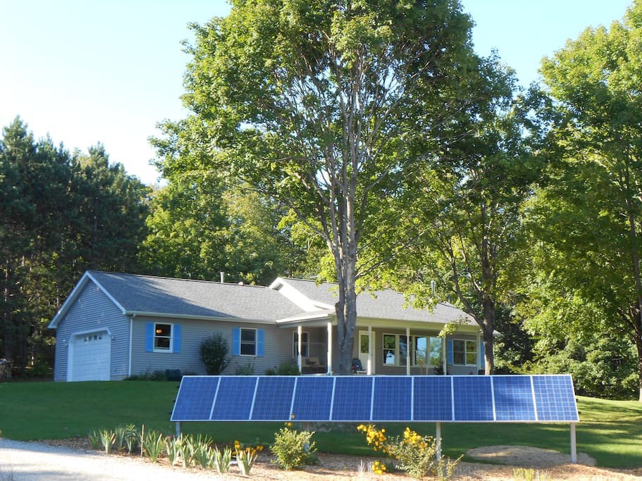 New solar array providing power from the sun.