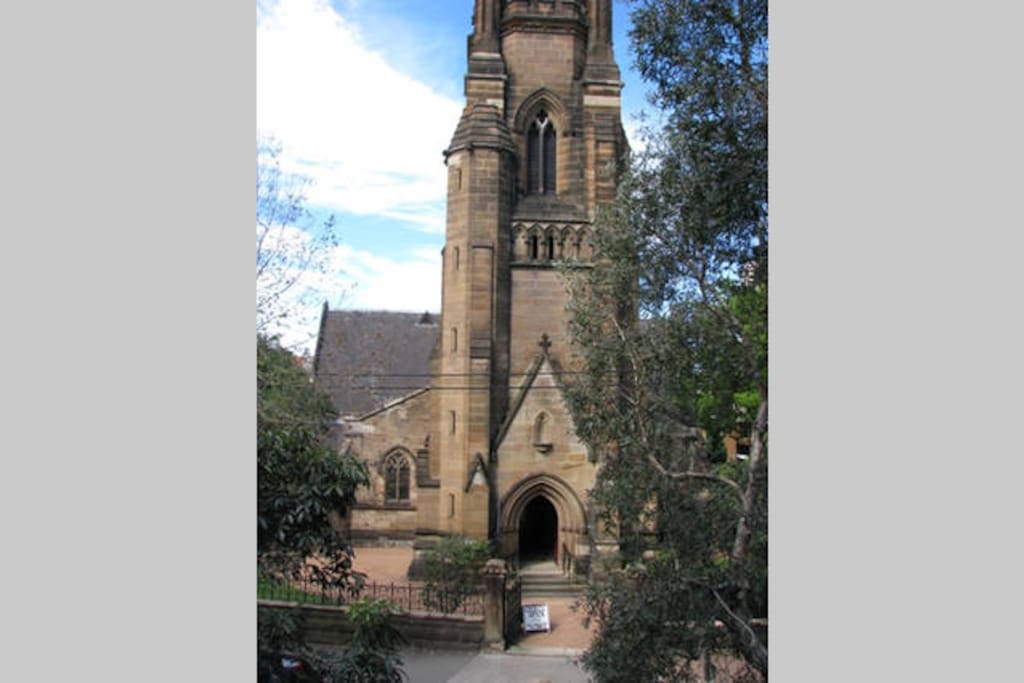 View of beautiful St John's Church from my balcony