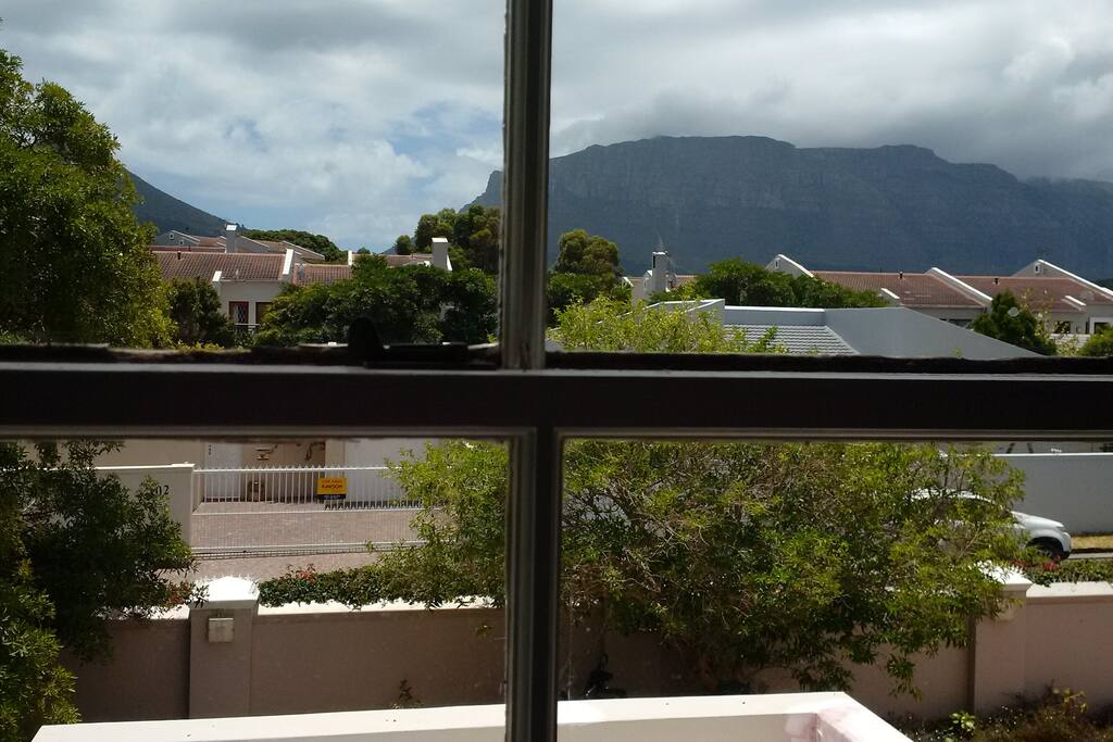 mountain view from bedroom window