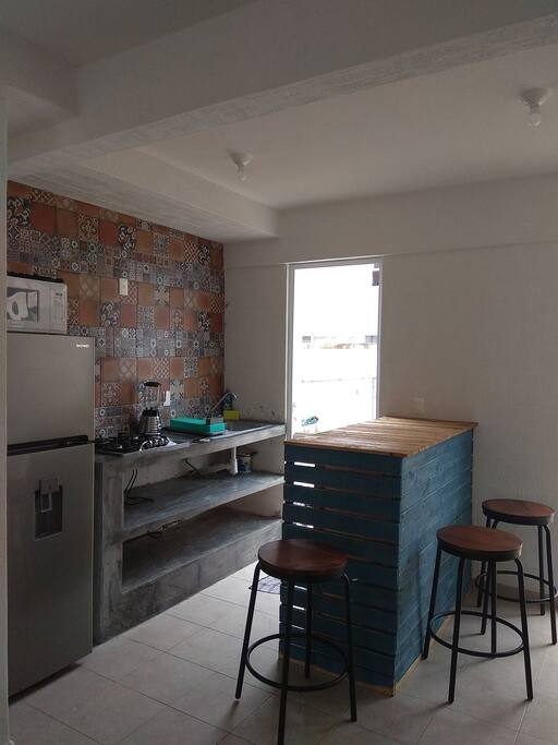 cocina con barra
