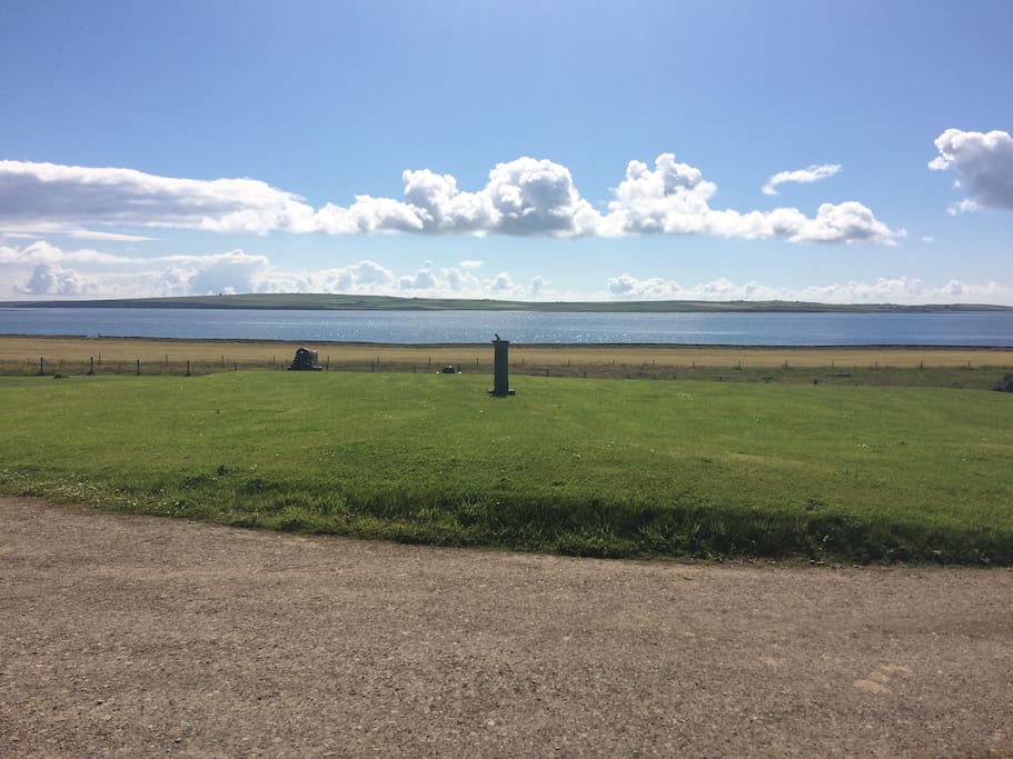 View from in front of the old wing looking over Deer Sound.
