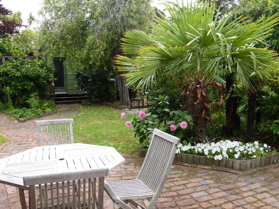 View from house to studio