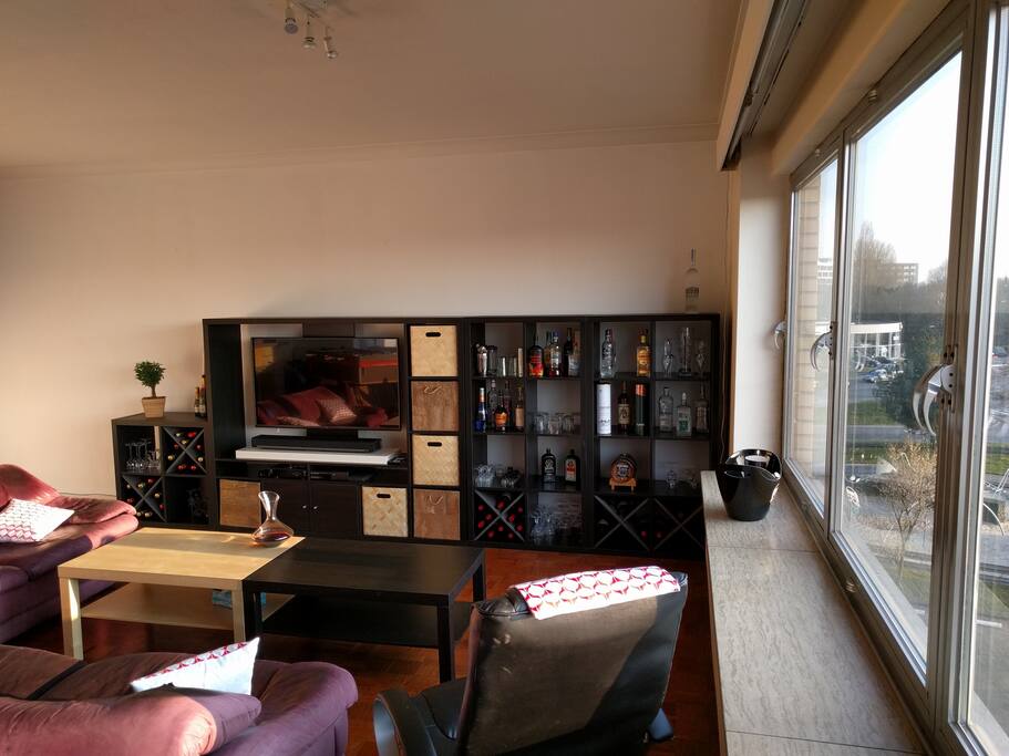 Top level media center with Netflix, Xbox, homecinema.